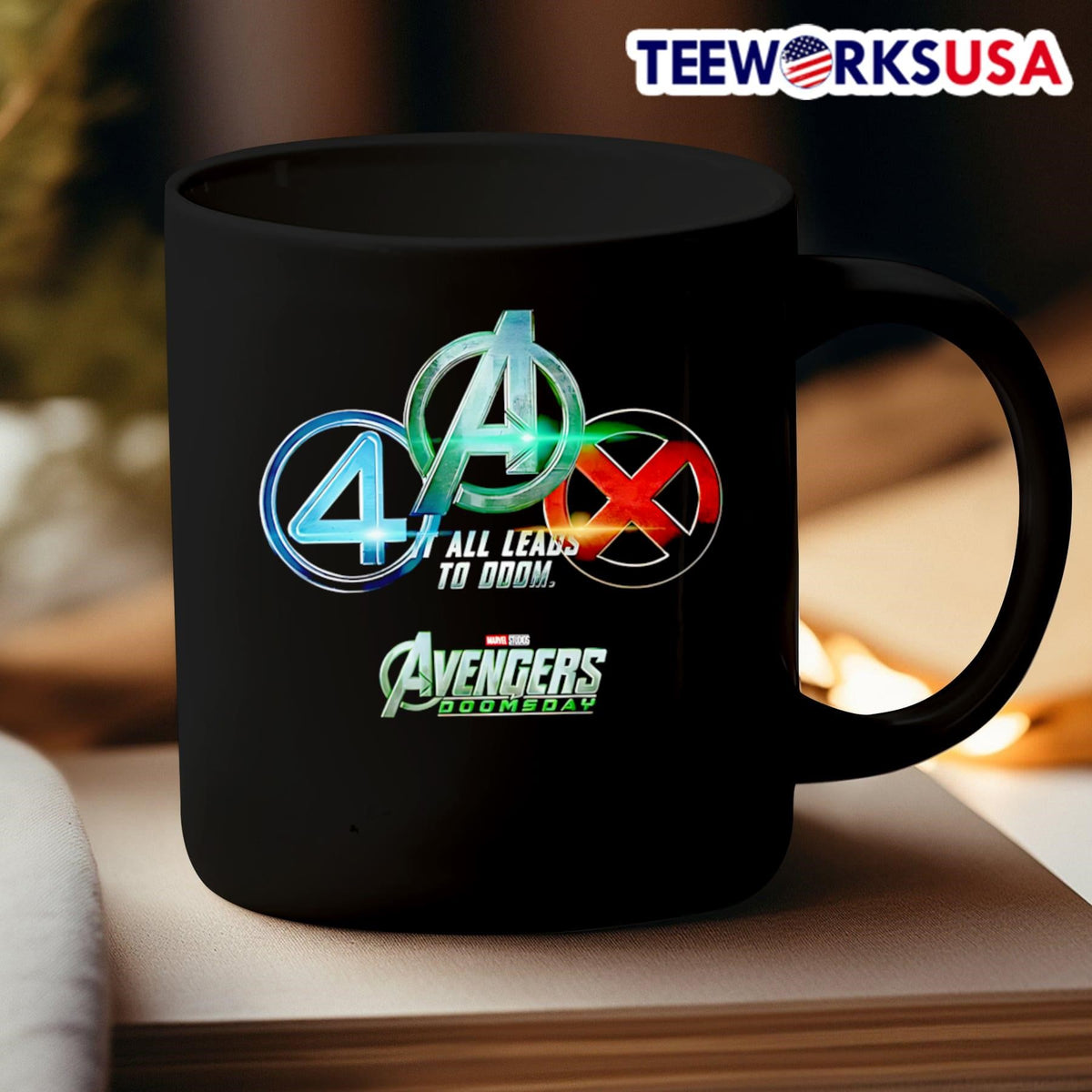 All leads to Doom Avengers Doomsday - Adult & Kids T-Shirts, Sweatshirts & Hoodies apparel design preview 3