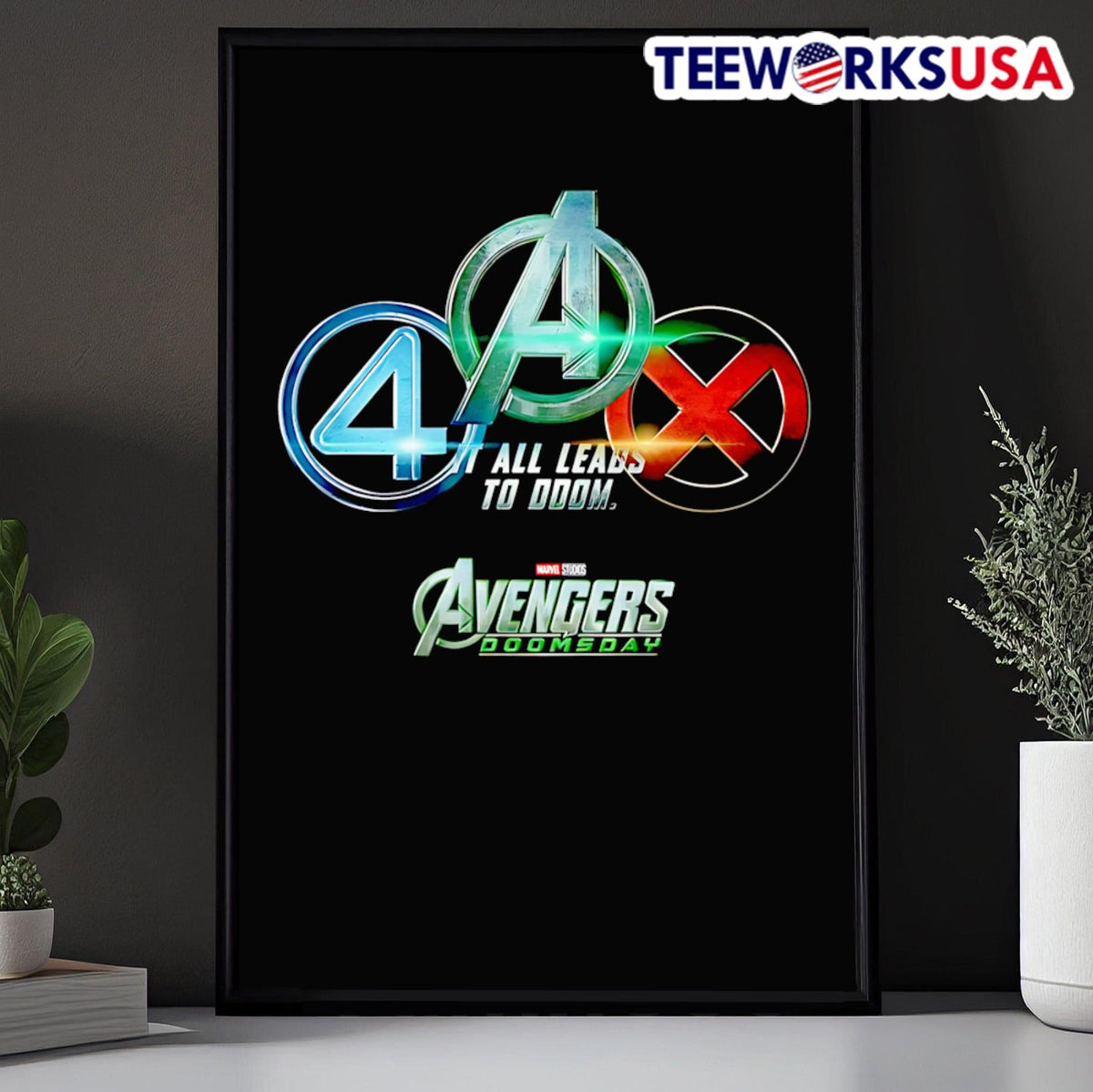 All leads to Doom Avengers Doomsday - Adult & Kids T-Shirts, Sweatshirts & Hoodies apparel design preview 5