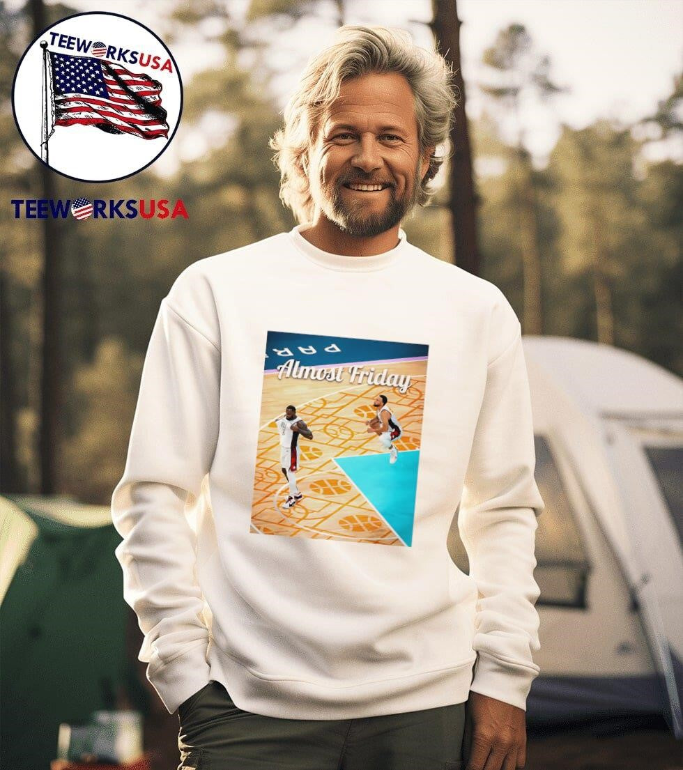 Almost Friday Curry LeBron USA - Adult & Kids T-Shirts, Sweatshirts & Hoodies apparel design preview 3