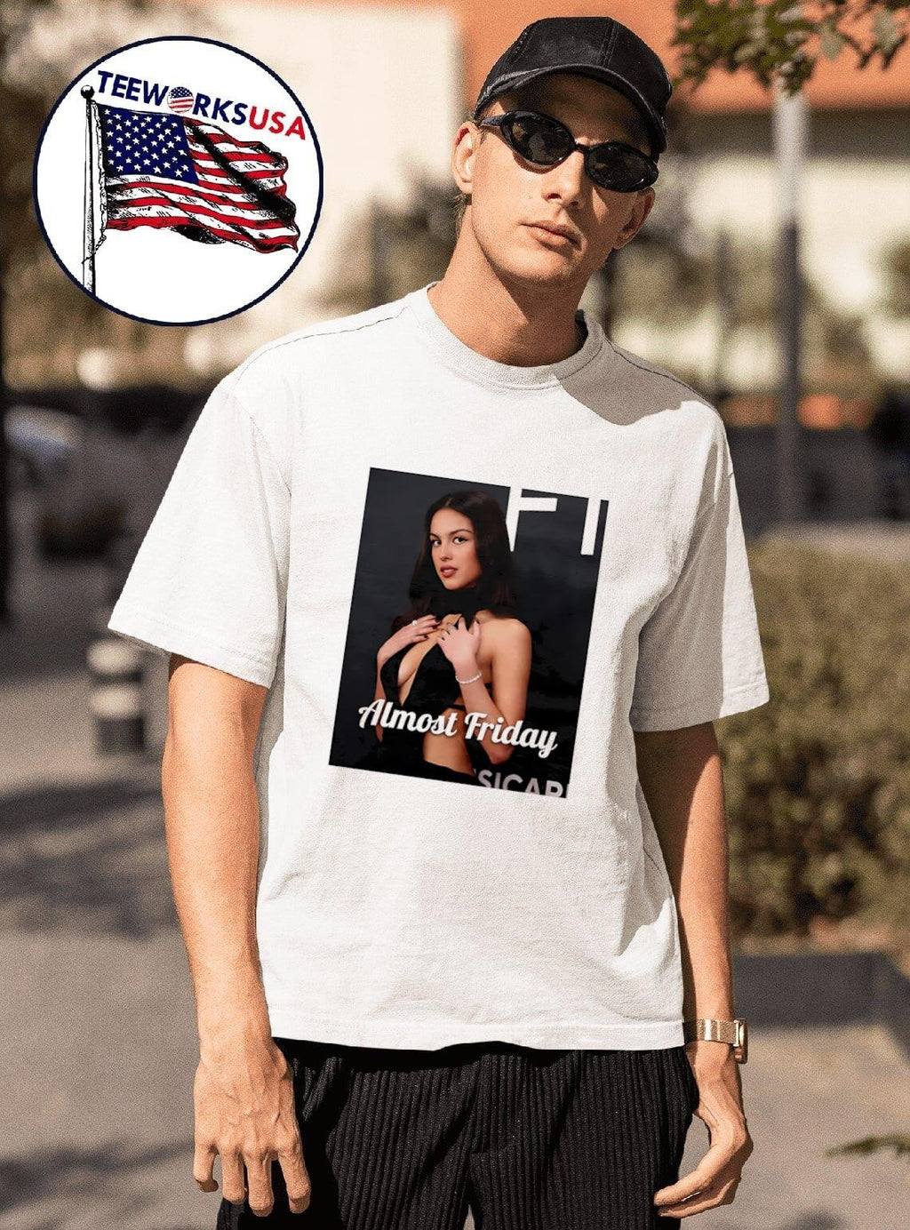 Almost Friday Olivia - Adult & Kids T-Shirts, Sweatshirts & Hoodies apparel design preview 1