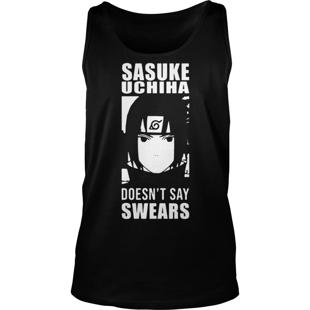 Alpharad Sasuke Uchiha Doesn't Say Swears - Adult & Kids T-Shirts, Sweatshirts & Hoodies apparel design preview 3