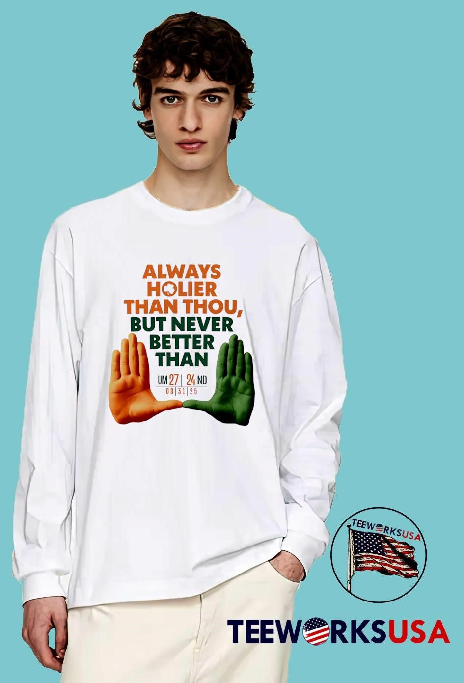 Always Holier Than Thou Never Better - Adult & Kids T-Shirts, Sweatshirts & Hoodies apparel design preview 4