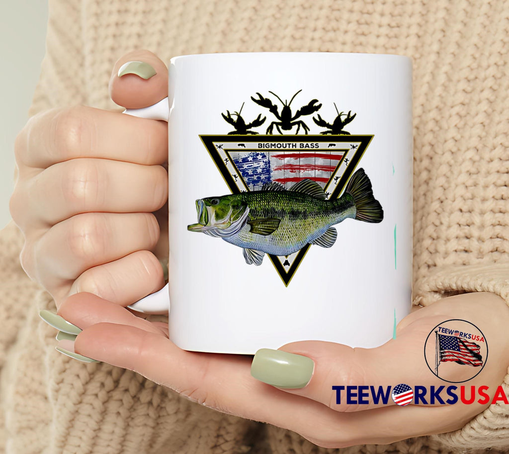 American Largemouth Bas Performance Seagrass - Adult & Kids T-Shirts, Sweatshirts & Hoodies apparel design preview 6