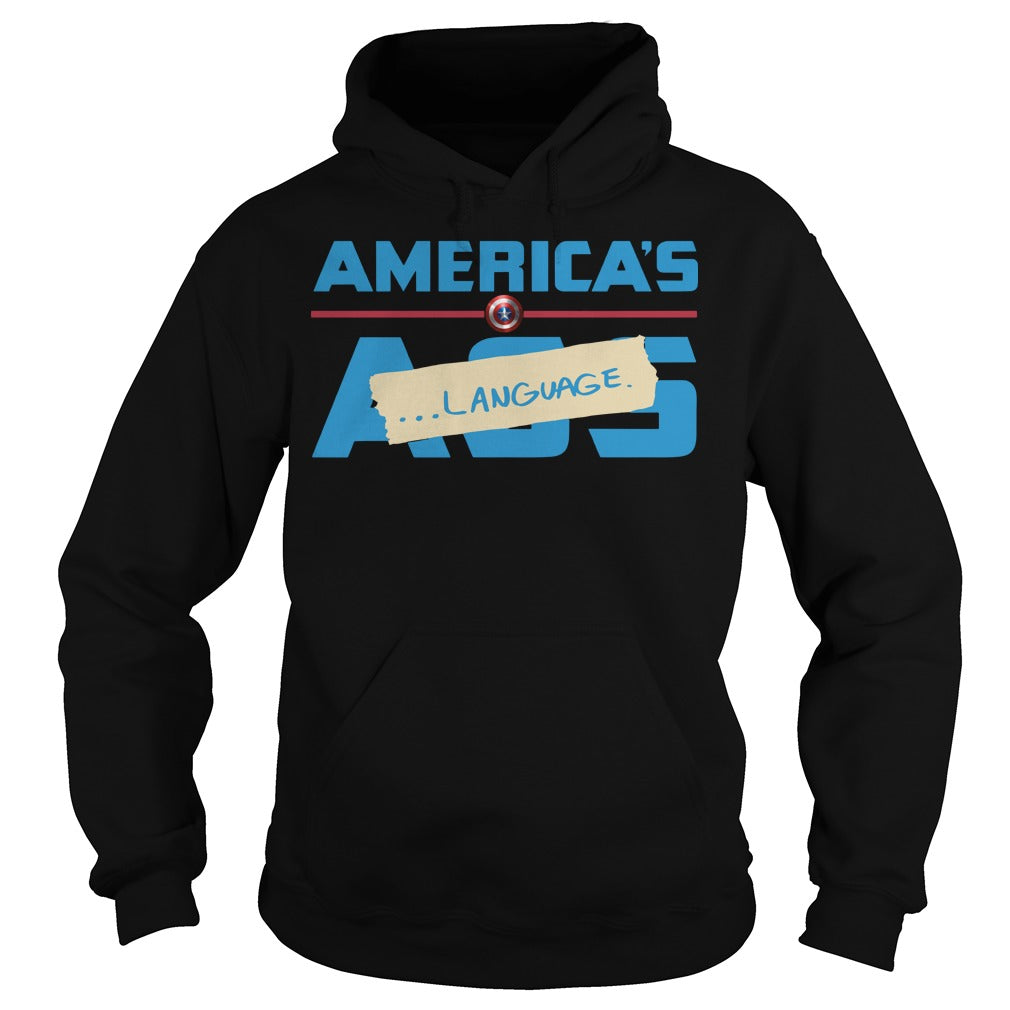 America's Ass Language - Adult & Kids T-Shirts, Sweatshirts & Hoodies apparel design preview 4