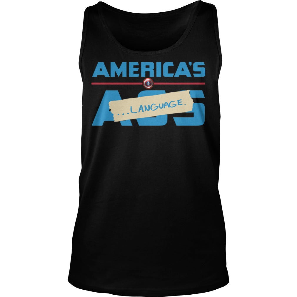 America's Ass Language - Adult & Kids T-Shirts, Sweatshirts & Hoodies apparel design preview 3