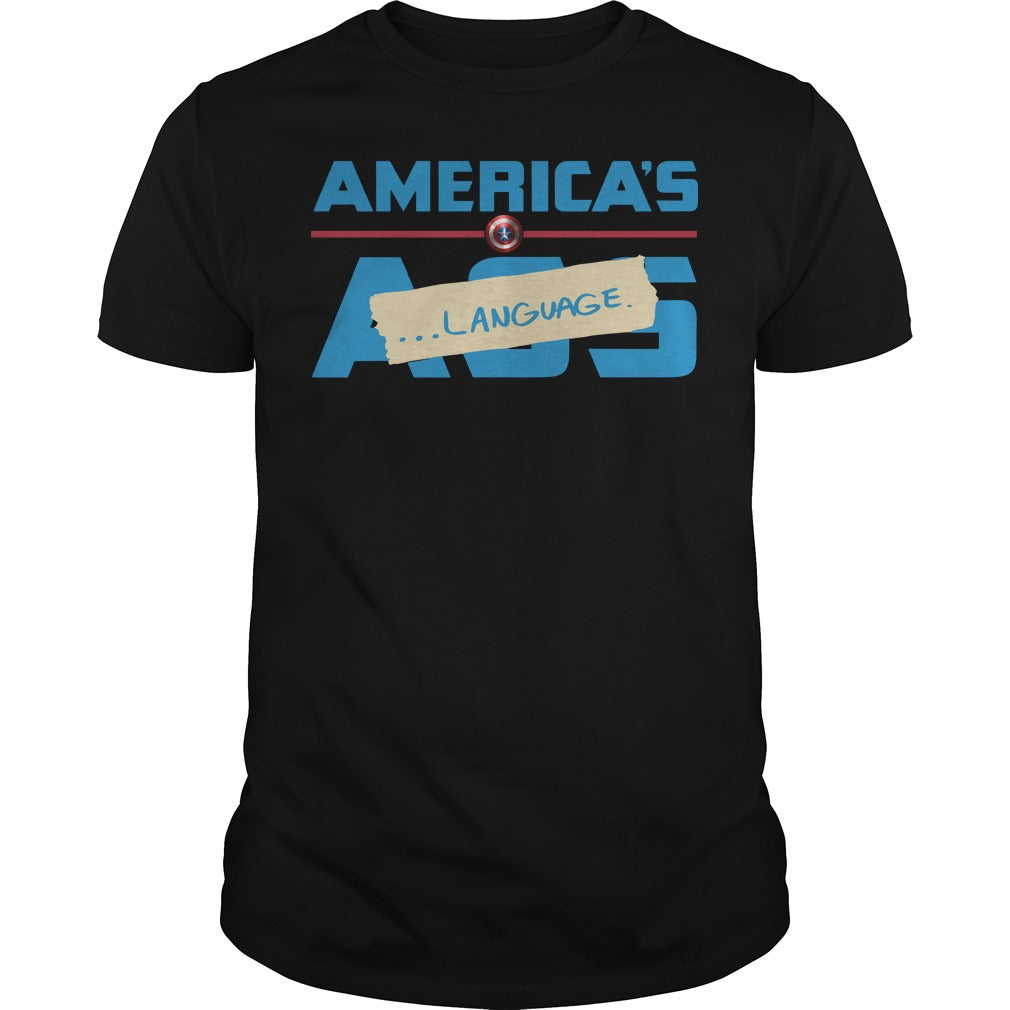 America's Ass Language - Adult & Kids T-Shirts, Sweatshirts & Hoodies apparel design preview 1