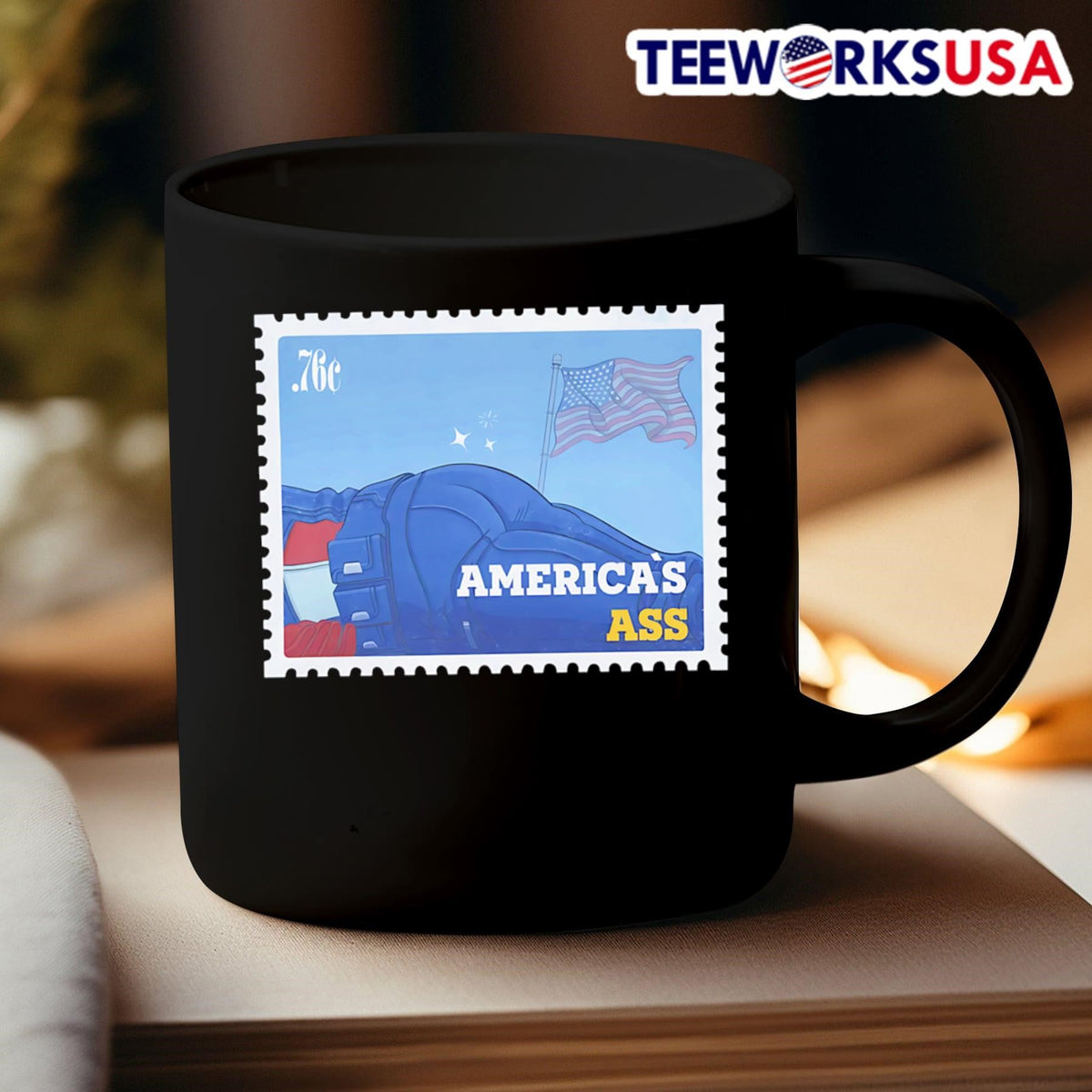 America's ass Stamp - Adult & Kids T-Shirts, Sweatshirts & Hoodies apparel design preview 3
