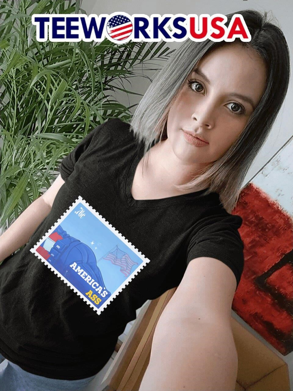 America's ass Stamp - Adult & Kids T-Shirts, Sweatshirts & Hoodies apparel design preview 7