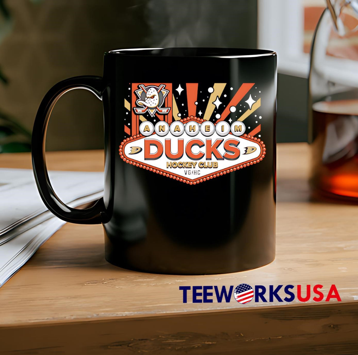 Anaheim Ducks hockey club - Adult & Kids T-Shirts, Sweatshirts & Hoodies apparel design preview 2