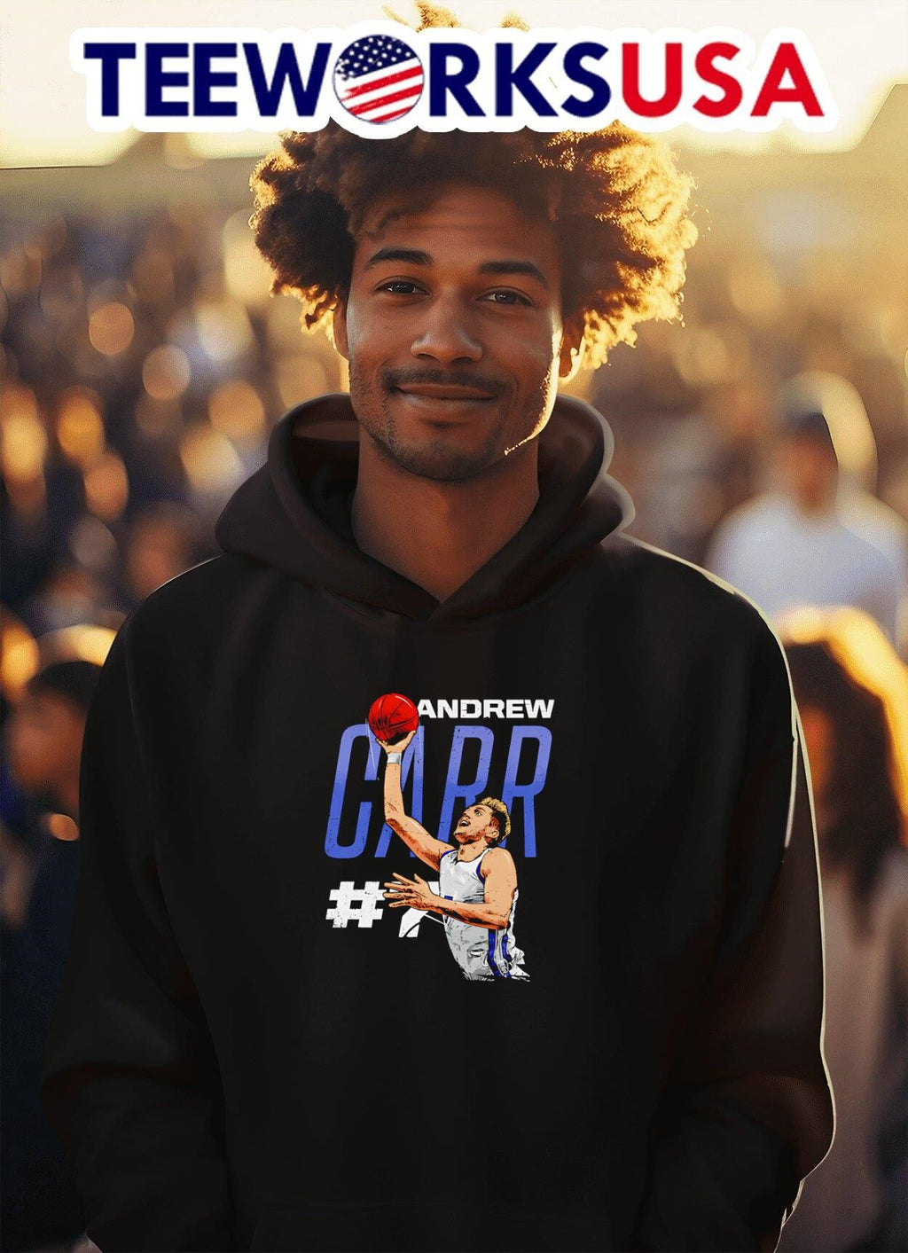 Andrew Carr Kentucky dunk basketball - Adult & Kids T-Shirts, Sweatshirts & Hoodies apparel design preview 2
