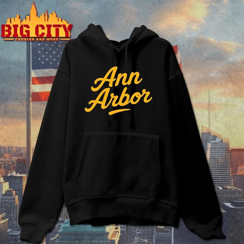 Ann Arbor Text - Adult & Kids T-Shirts, Sweatshirts & Hoodies apparel design preview 2