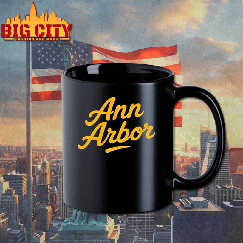 Ann Arbor Text - Adult & Kids T-Shirts, Sweatshirts & Hoodies apparel design preview 3