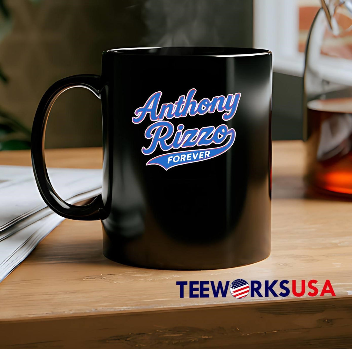 Anthony Rizzo Forever Baseball Script - Adult & Kids T-Shirts, Sweatshirts & Hoodies apparel design preview 2
