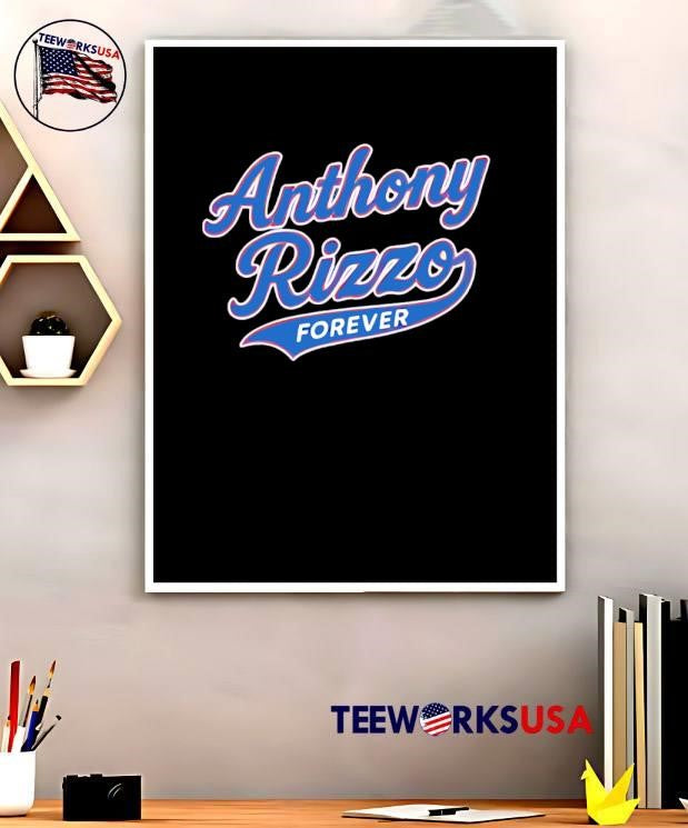 Anthony Rizzo Forever Baseball Script - Adult & Kids T-Shirts, Sweatshirts & Hoodies apparel design preview 5