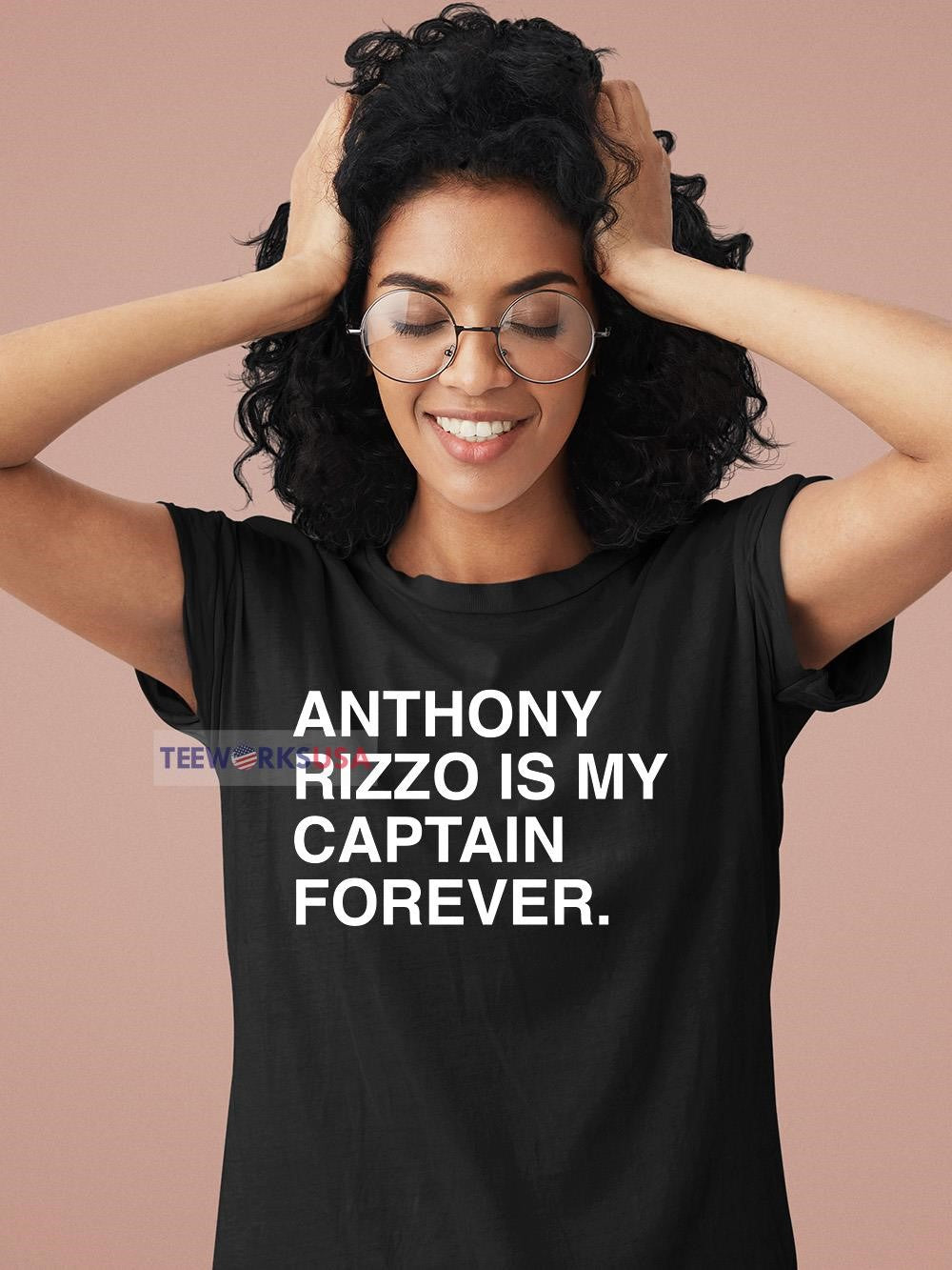 Anthony Rizzo is my Captain forever Chicago Cubs - Adult & Kids T-Shirts, Sweatshirts & Hoodies apparel design preview 1