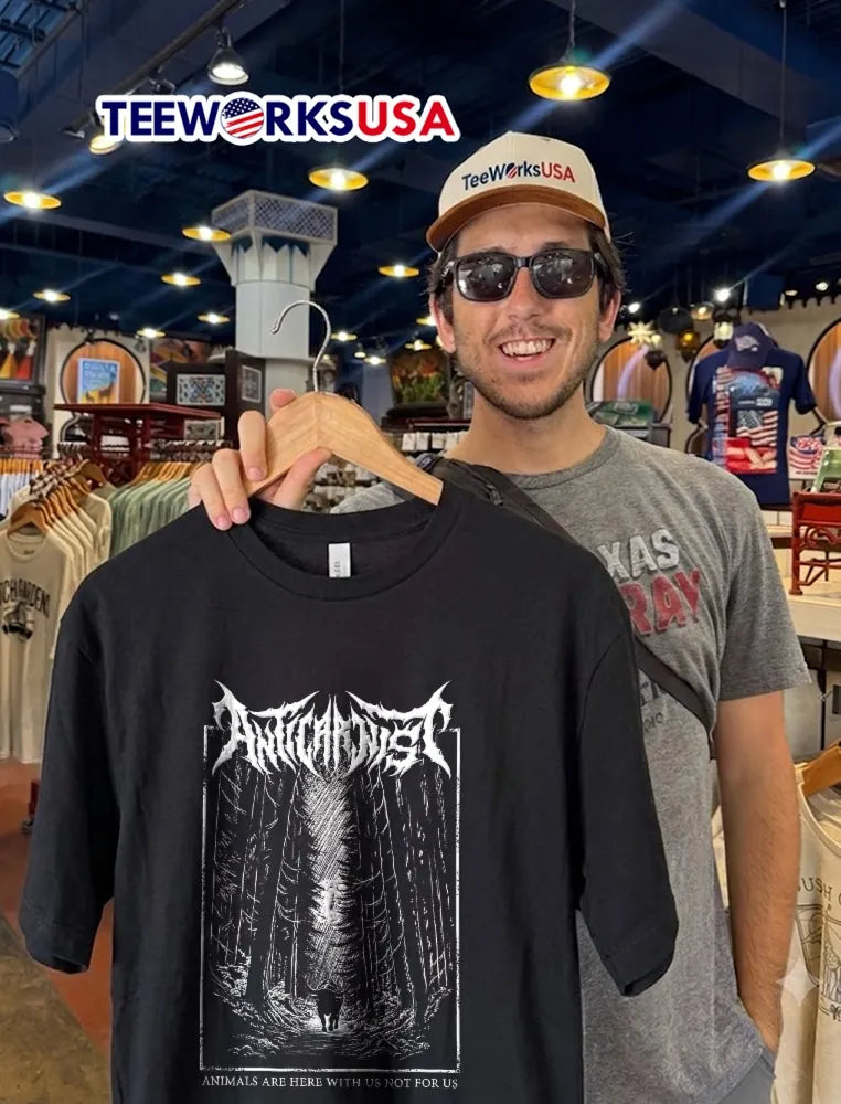 Anticarnist Animals Are Here With US Not For Horned - Adult & Kids T-Shirts, Sweatshirts & Hoodies apparel design preview 2