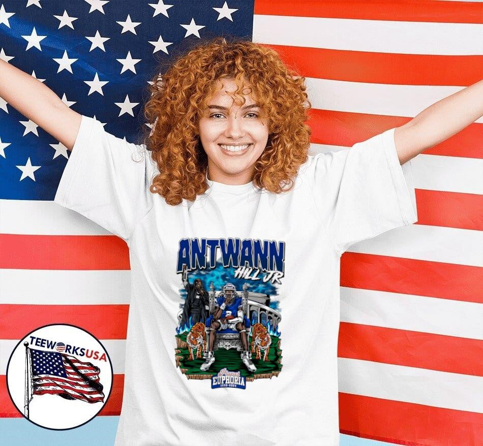 Antwann Hill Jr. No. 2 Memphis Tigers Football art - Adult & Kids T-Shirts, Sweatshirts & Hoodies apparel design preview 4