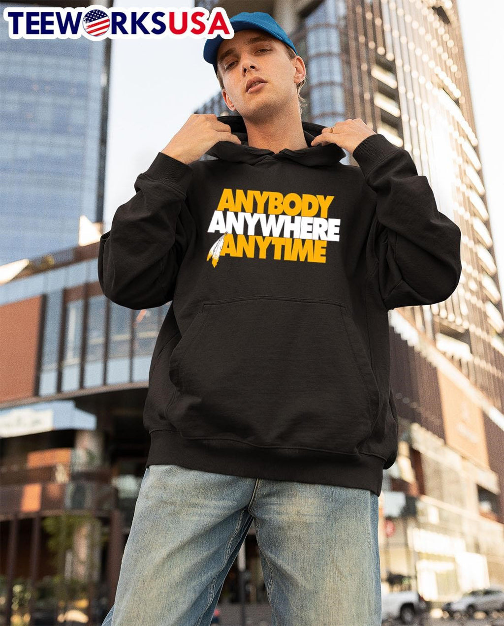Anybody Anywhere Anytime - Adult & Kids T-Shirts, Sweatshirts & Hoodies apparel design preview 3