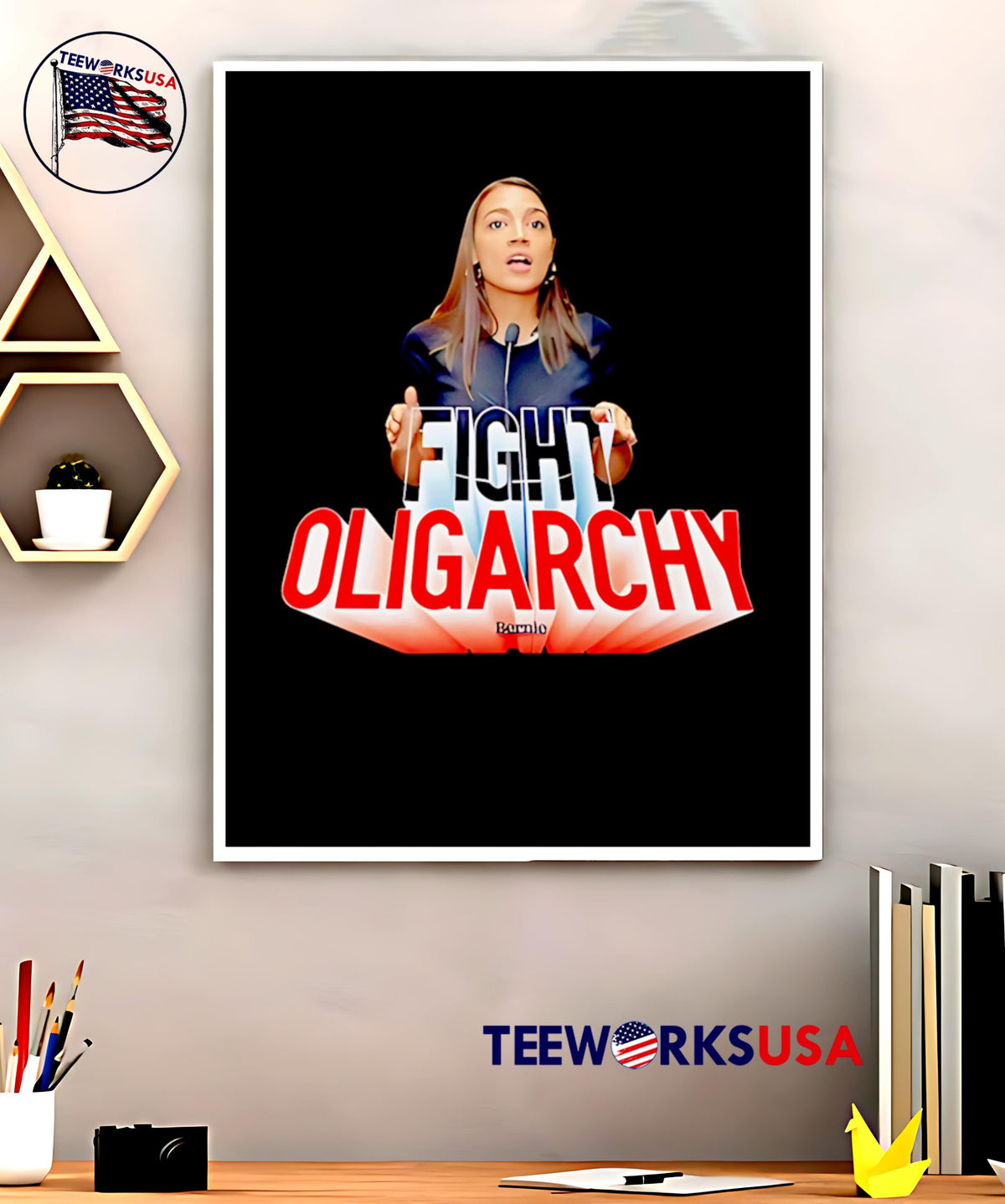 Aoc see through fight oligarchy - Adult & Kids T-Shirts, Sweatshirts & Hoodies apparel design preview 5