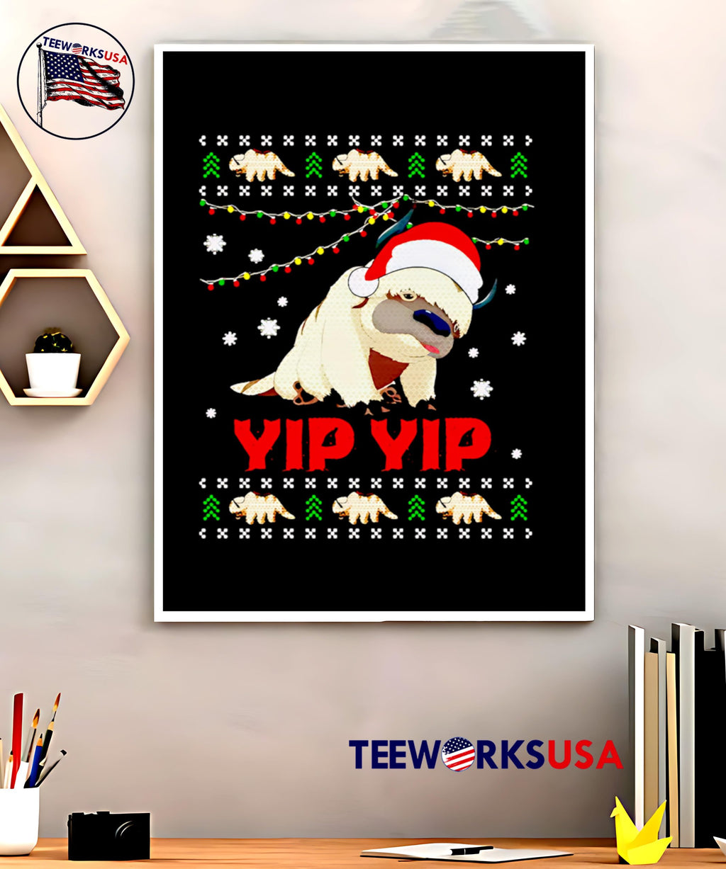 Appa Sky Bison Moo Deng Yip Ugly Christmas - Adult & Kids T-Shirts, Sweatshirts & Hoodies apparel design preview 5