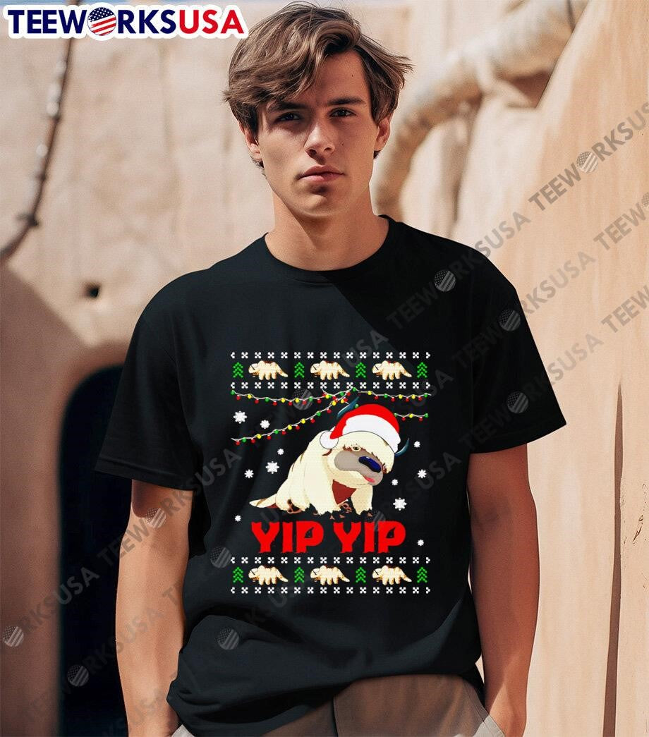 Appa Sky Bison Moo Deng Yip Ugly Christmas - Adult & Kids T-Shirts, Sweatshirts & Hoodies apparel design preview 1