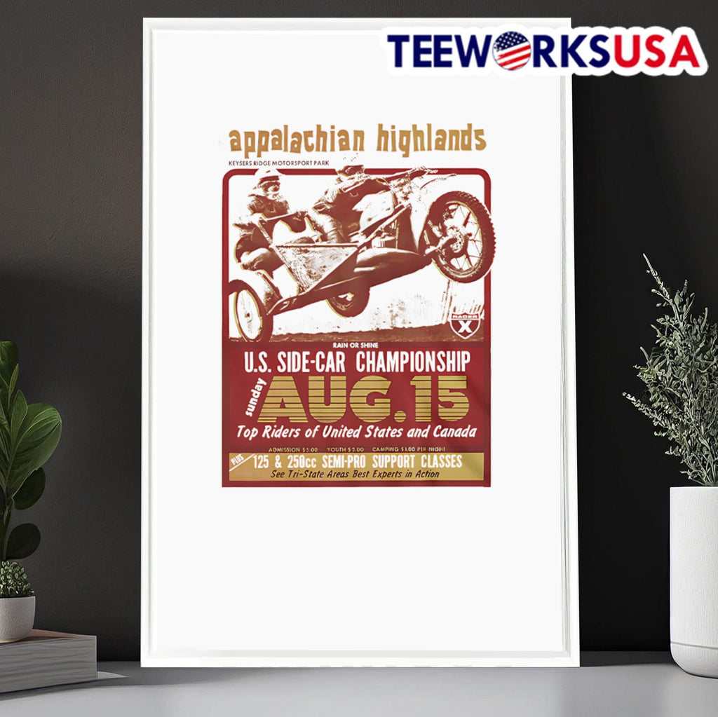 Appalachian highlands US side-car Championship - Adult & Kids T-Shirts, Sweatshirts & Hoodies apparel design preview 6