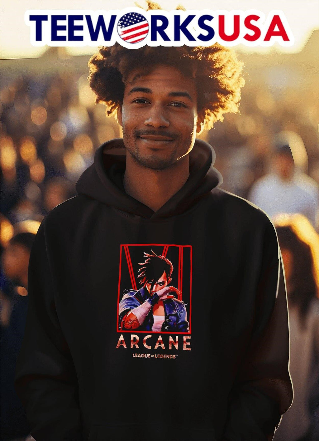 Arcane Vi Dark - Adult & Kids T-Shirts, Sweatshirts & Hoodies apparel design preview 2