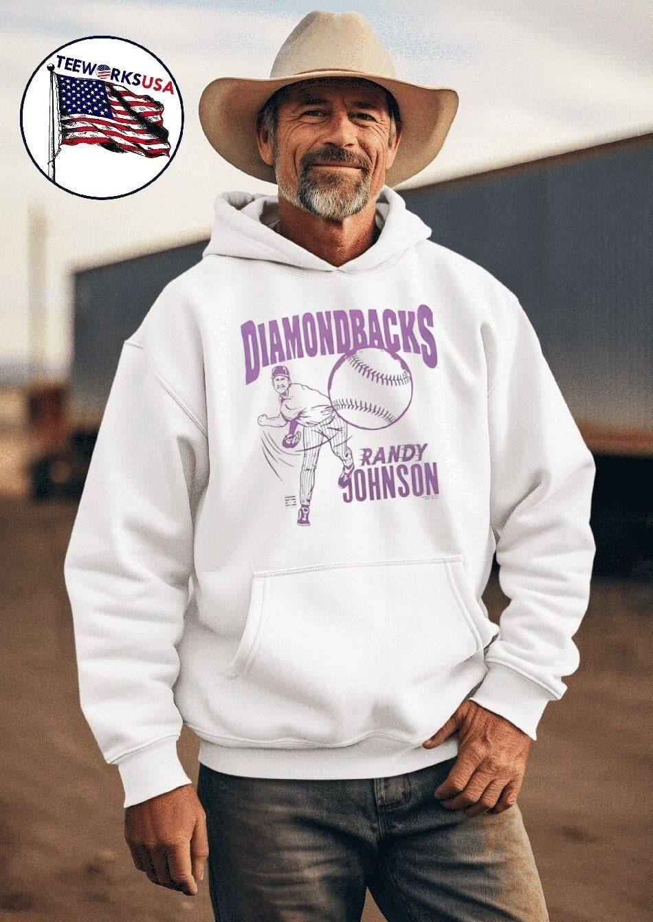 Arizona Diamondbacks Randy Johnson - Adult & Kids T-Shirts, Sweatshirts & Hoodies apparel design preview 2