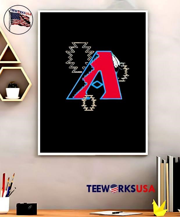 Arizona Diamondbacks logo stylized - Adult & Kids T-Shirts, Sweatshirts & Hoodies apparel design preview 5