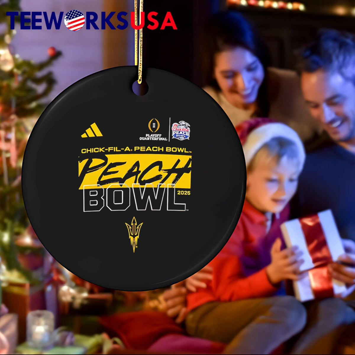 Arizona State Sun Devils 2024 Peach Bowl - Adult & Kids T-Shirts, Sweatshirts & Hoodies apparel design preview 4