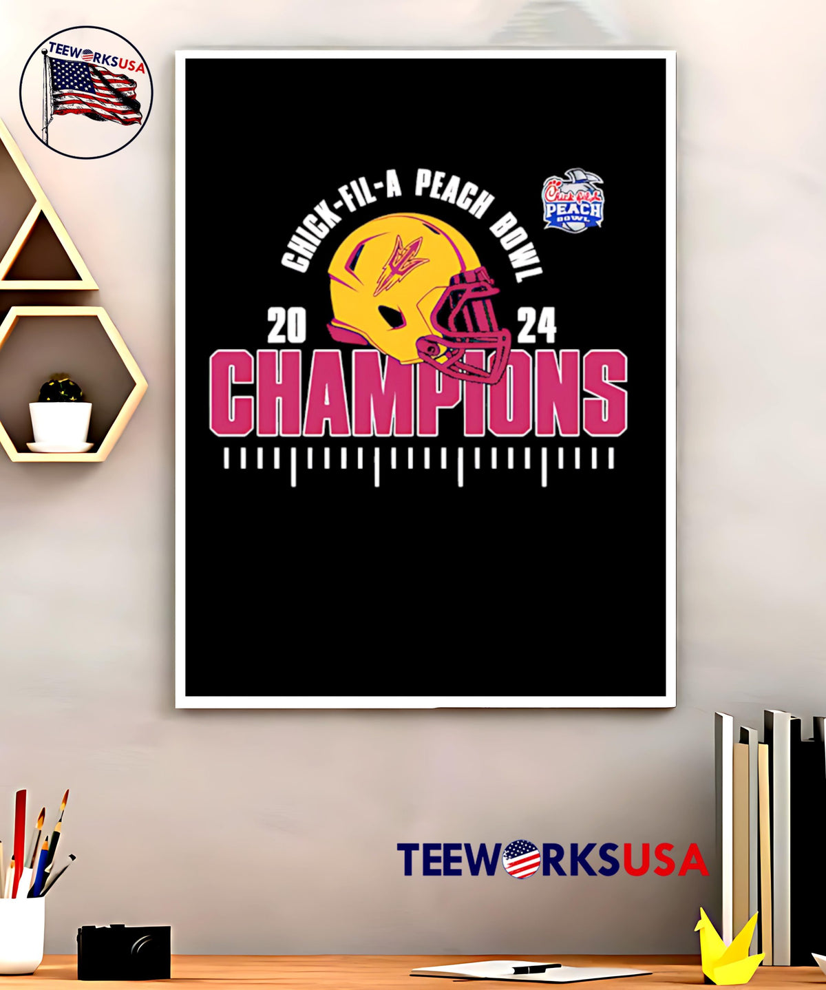 Arizona State Sun Devils Is The 2024 Chick-Fil-A - Adult & Kids T-Shirts, Sweatshirts & Hoodies apparel design preview 5