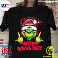 Arkansas Razorbacks Grinch Haters Gonna Hate - Adult & Kids T-Shirts, Sweatshirts & Hoodies apparel design preview 1