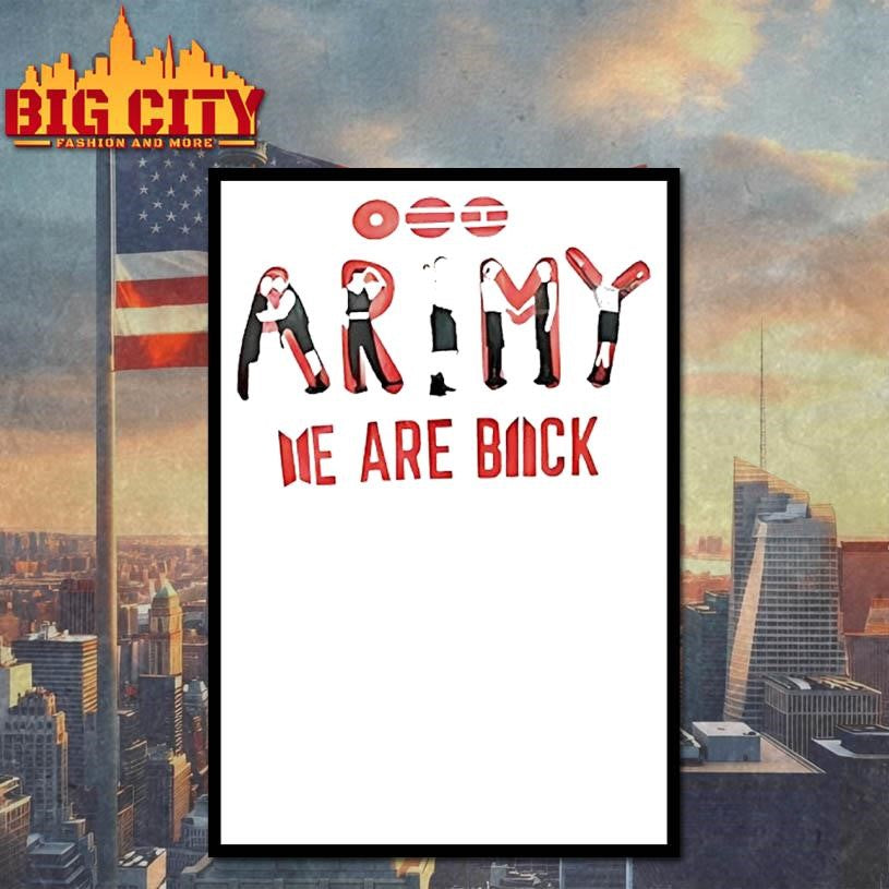 Army We Are Back - Adult & Kids T-Shirts, Sweatshirts & Hoodies apparel design preview 4