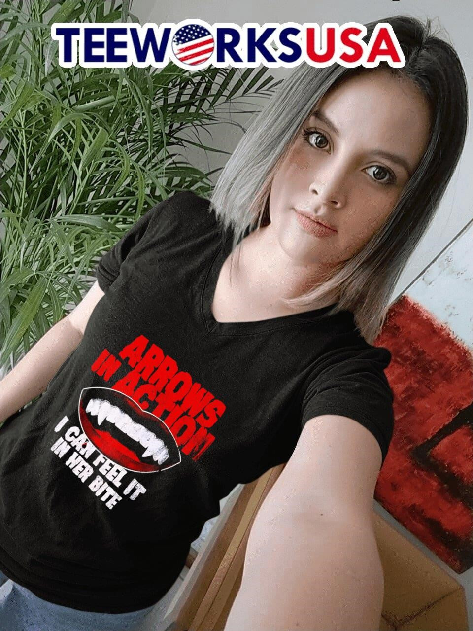Arrows In Action Vampire Bite - Adult & Kids T-Shirts, Sweatshirts & Hoodies apparel design preview 7