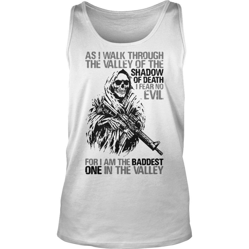 As I Walk Through The Valley Of Shadow Death Fear No - Adult & Kids T-Shirts, Sweatshirts & Hoodies apparel design preview 3