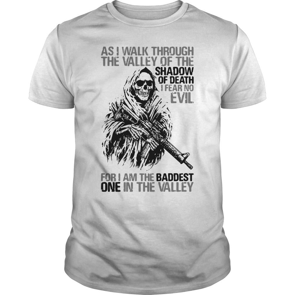 As I Walk Through The Valley Of Shadow Death Fear No - Adult & Kids T-Shirts, Sweatshirts & Hoodies apparel design preview 1