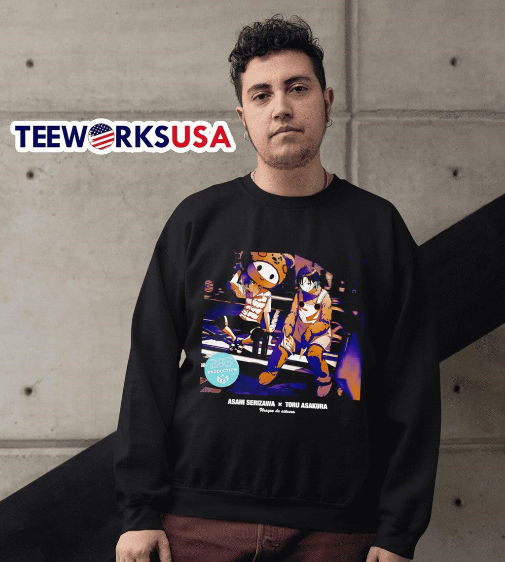 Asahi Serizawa x Toru Asakura - Adult & Kids T-Shirts, Sweatshirts & Hoodies apparel design preview 3