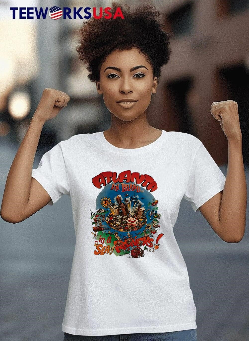 Atlanta An Island In A Sea Of Rednecks - Adult & Kids T-Shirts, Sweatshirts & Hoodies apparel design preview 7