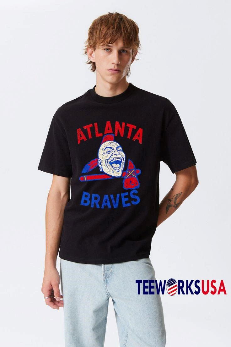AtlantaBraves logo art retro - Adult & Kids T-Shirts, Sweatshirts & Hoodies apparel design preview 3