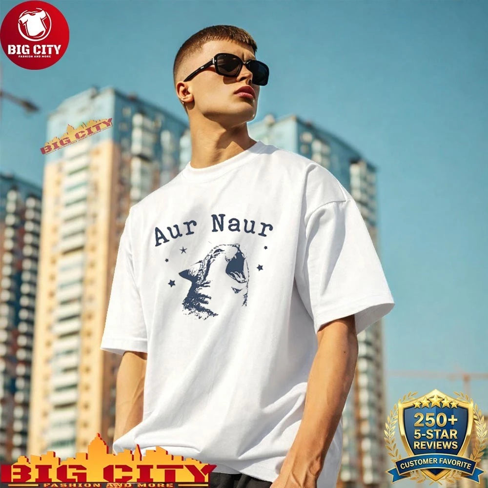 Aur Naur Cat Funny Sarcastic - Adult & Kids T-Shirts, Sweatshirts & Hoodies apparel design preview 1