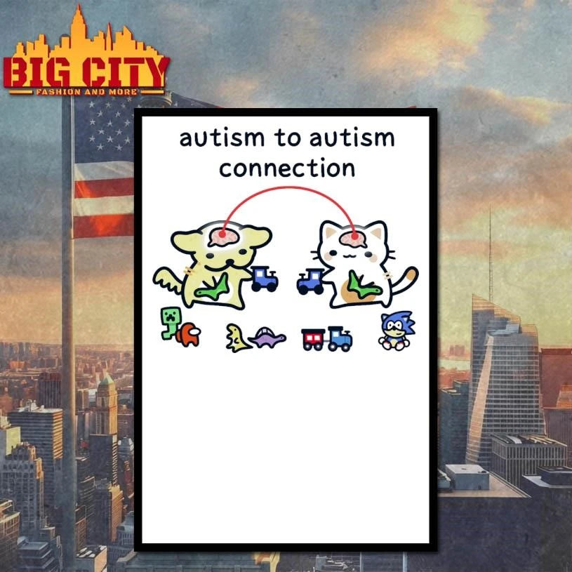 Autism To Connection - Adult & Kids T-Shirts, Sweatshirts & Hoodies apparel design preview 4