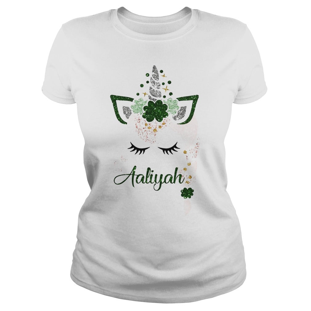 Ava St Patrick's Day Personalized Glitter Aaliyah - Adult & Kids T-Shirts, Sweatshirts & Hoodies apparel design preview 2