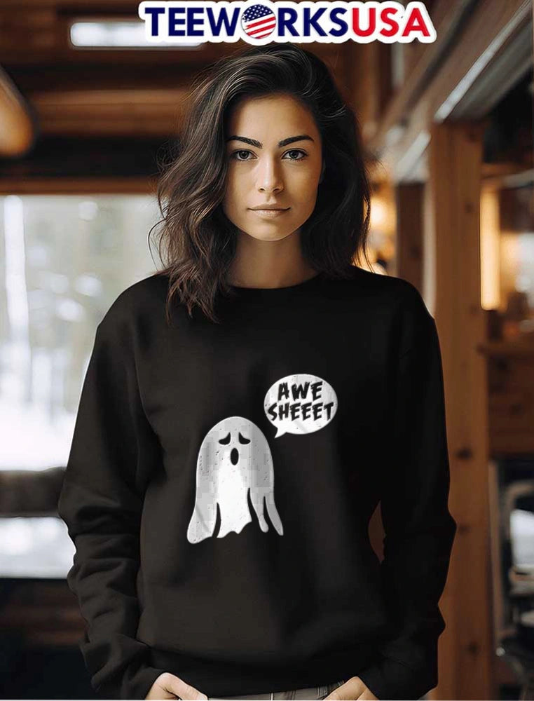 Awe Sheeet Halloween Costume Ghost - Adult & Kids T-Shirts, Sweatshirts & Hoodies apparel design preview 7