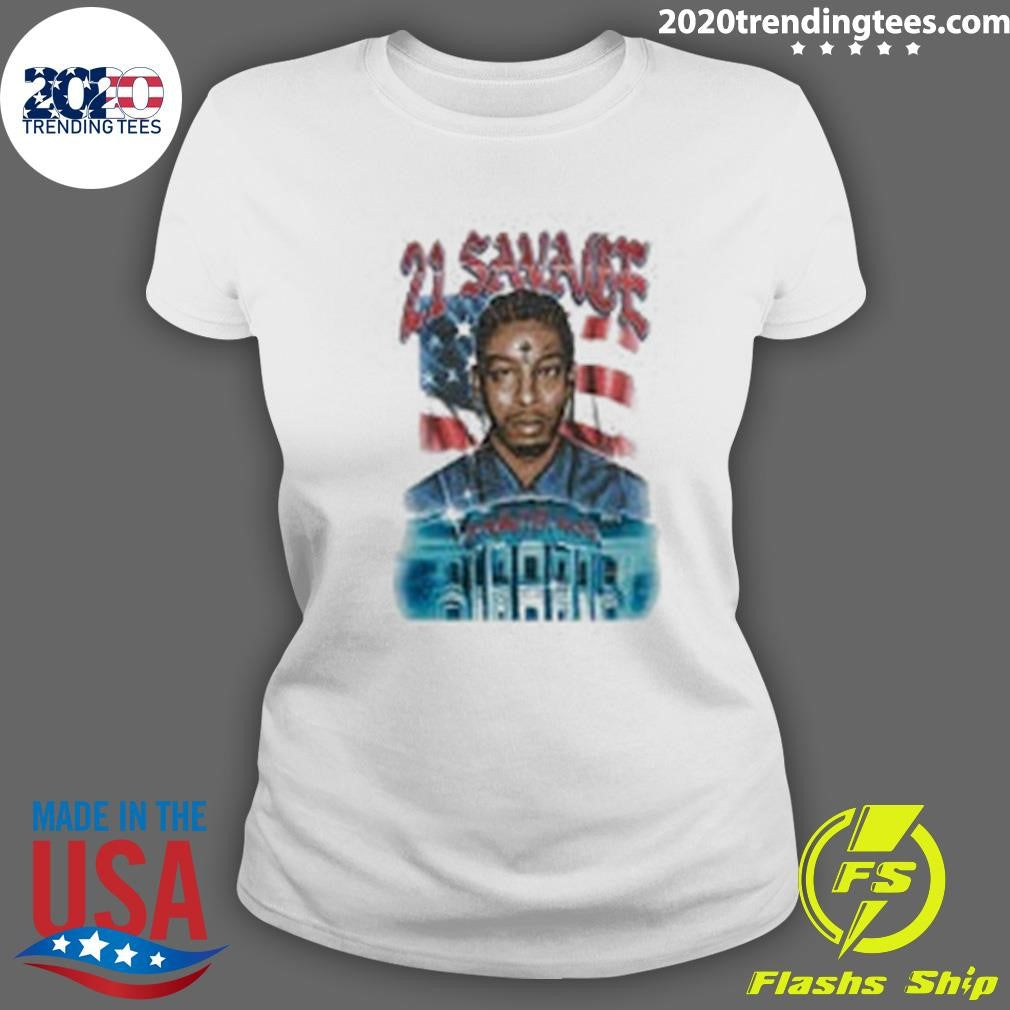 Awesome 21 Savage Slaughter Gang The American Dream - Adult & Kids T-Shirts, Sweatshirts & Hoodies apparel design preview 3