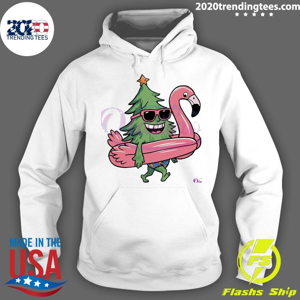 Awesome Beach Vacation Christmas Tree 2024 - Adult & Kids T-Shirts, Sweatshirts & Hoodies apparel design preview 2