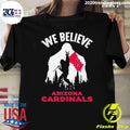 Awesome Bigfoot We Believe Arizona Cardinals Nfl Flag - Adult & Kids T-Shirts, Sweatshirts & Hoodies apparel design preview 1
