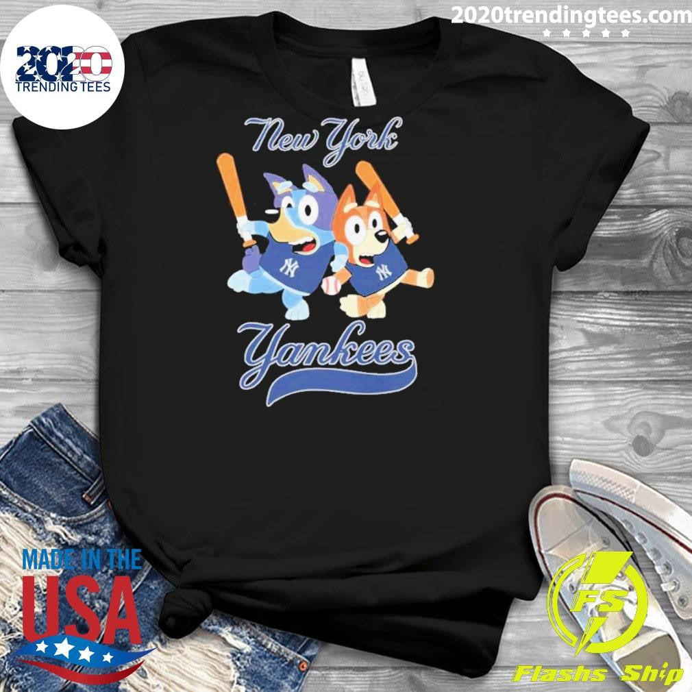 Awesome Bluey Player New York Yankees Baseball - Adult & Kids T-Shirts, Sweatshirts & Hoodies apparel design preview 3