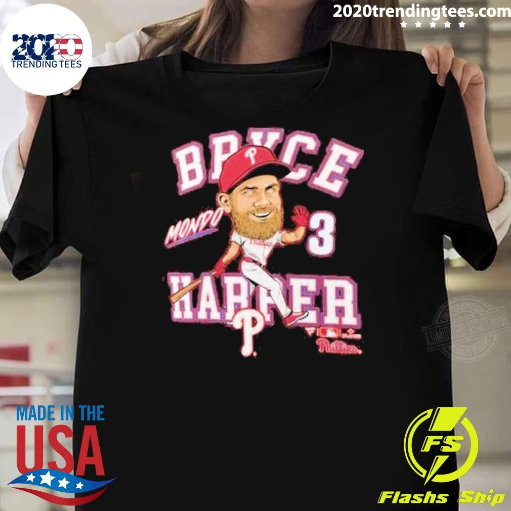 Awesome Bryce Harper Mondo Philadelphia Phillies - Adult & Kids T-Shirts, Sweatshirts & Hoodies apparel design preview 1