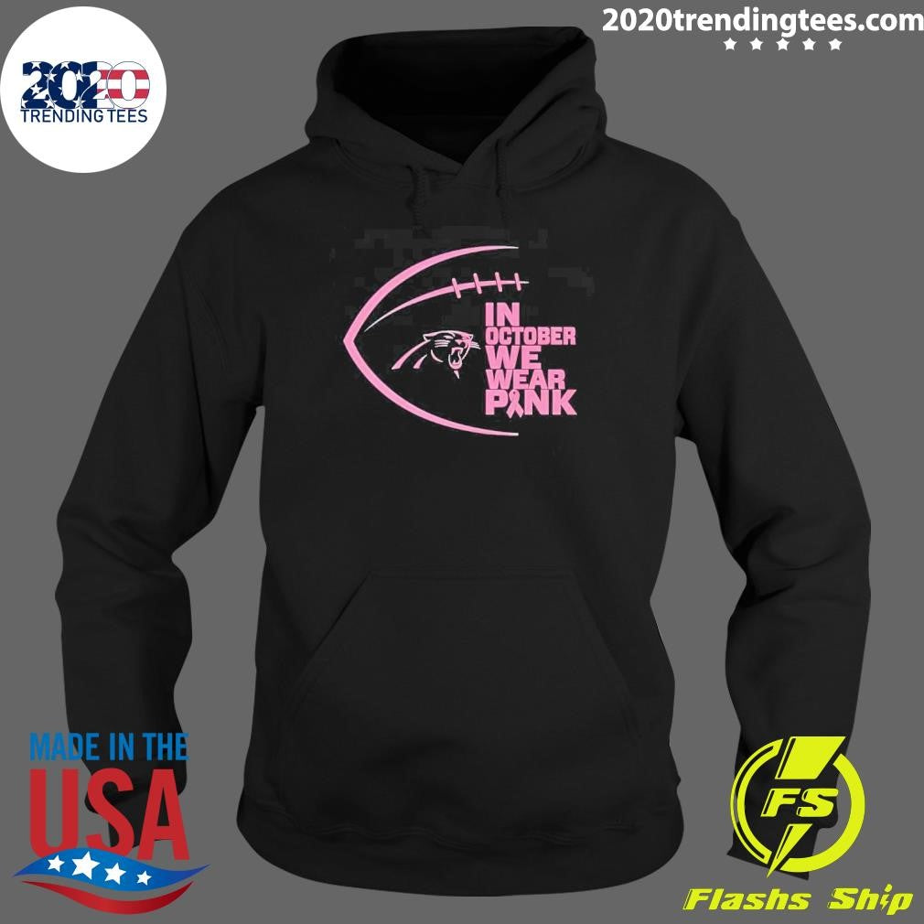 Awesome Carolina Panthers In October We Wear Pink - Adult & Kids T-Shirts, Sweatshirts & Hoodies apparel design preview 2