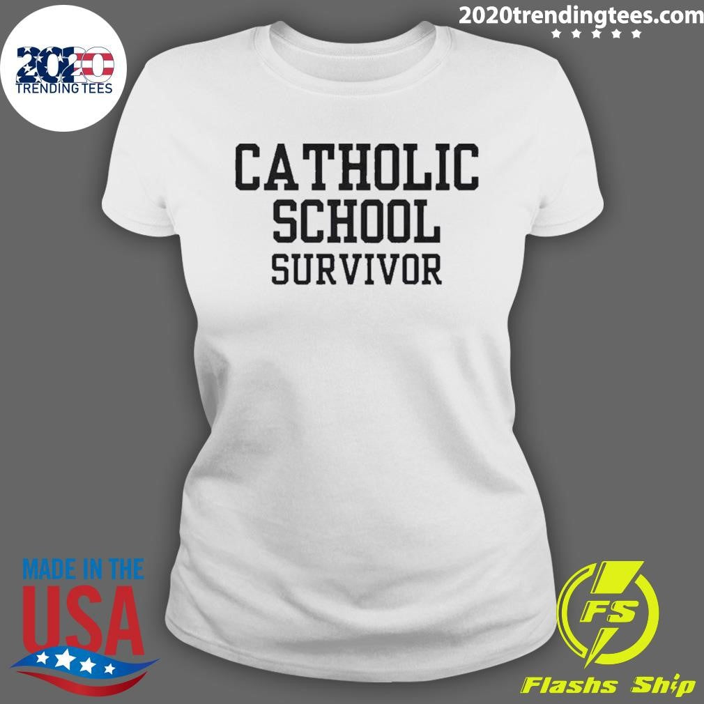 Awesome Catholic School Survivor - Adult & Kids T-Shirts, Sweatshirts & Hoodies apparel design preview 3